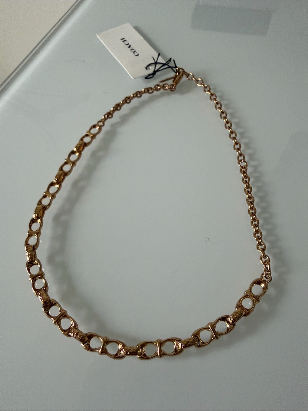 Coach Gold C chain Necklace
